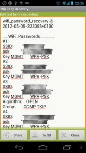 WiFi Key Recovery